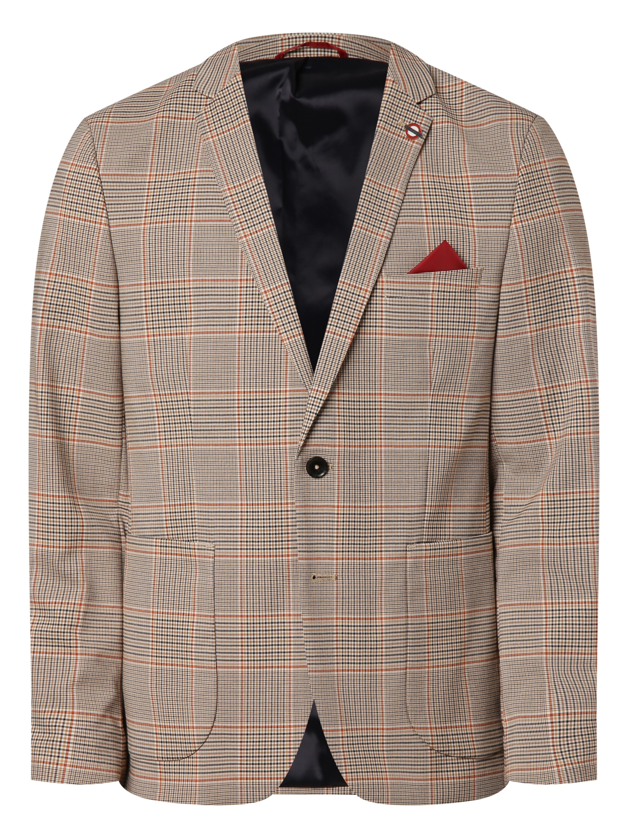 Finshley & Harding London Slim fit Colbert 'Jimmy' in Bruin: voorkant