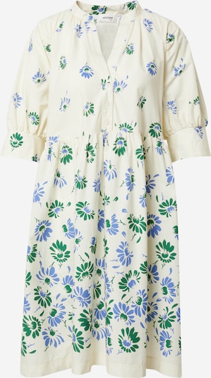 Ottod’Ame Robe 'OSS' en bleu roi / vert / blanc naturel, Vue avec produit