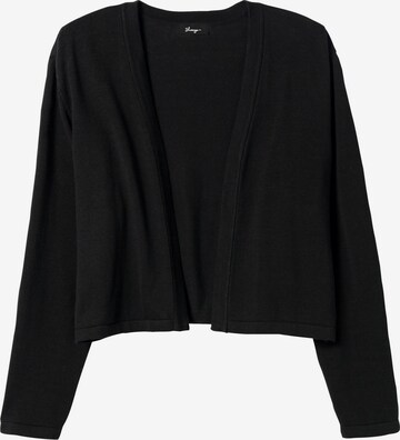 SHEEGO Knit Cardigan in Black: front