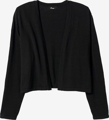 SHEEGO Knit Cardigan in Black: front