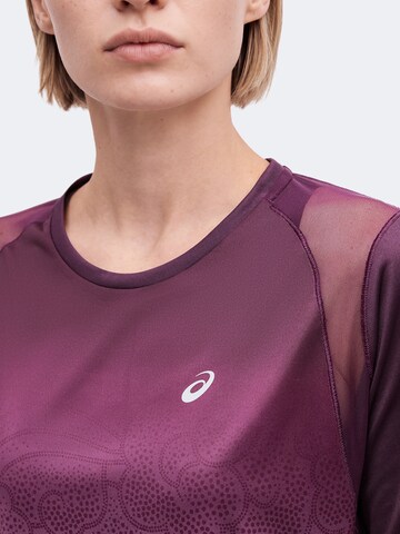 ASICS Λειτουργικό μπλουζάκι 'ROAD FADE' σε λιλά