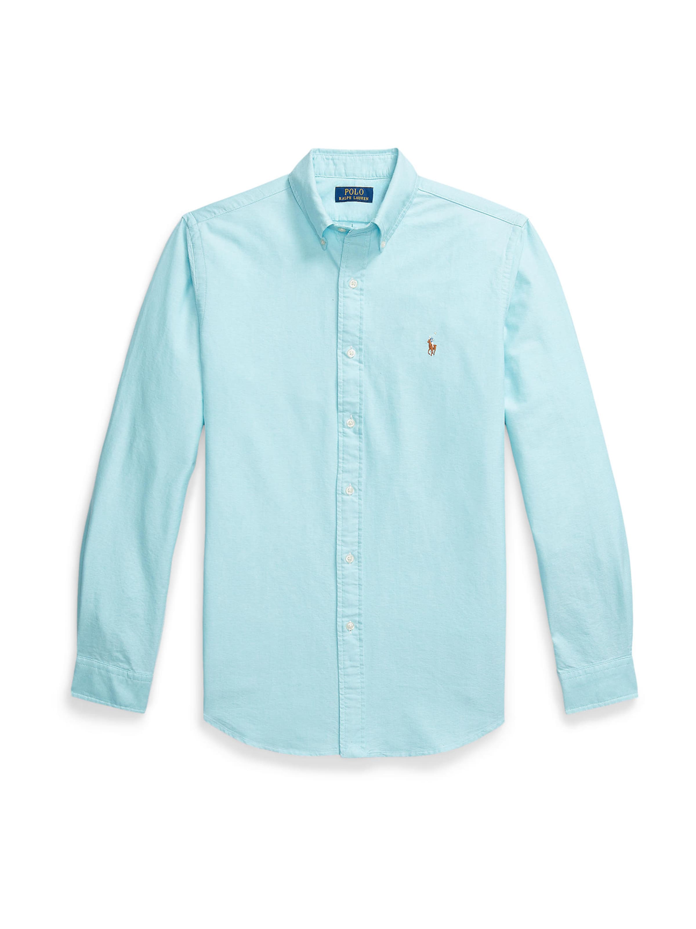 Coupe regular Chemise Polo Ralph Lauren en bleu : devant