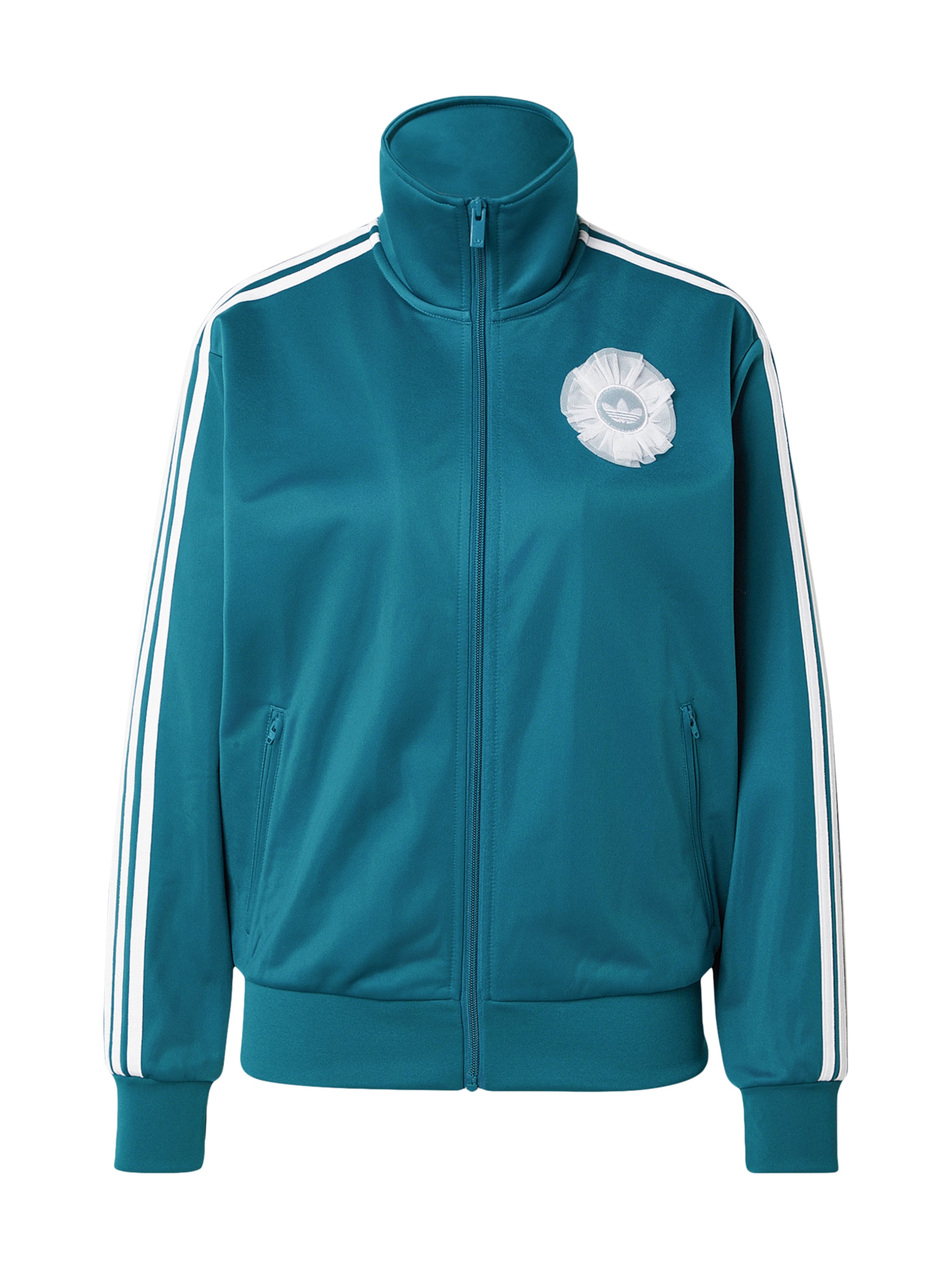 ADIDAS ORIGINALS Кофта на молнии в Зеленый: спереди