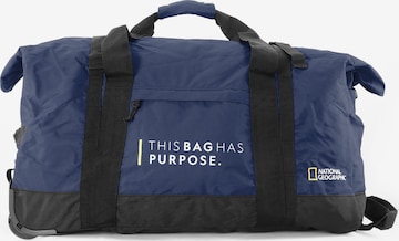 National Geographic Travel Bag 'Pathway' in Blue: front