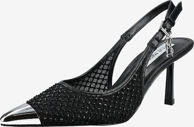 STEVE MADDEN Slingpumps in schwarz / silber, Produktansicht