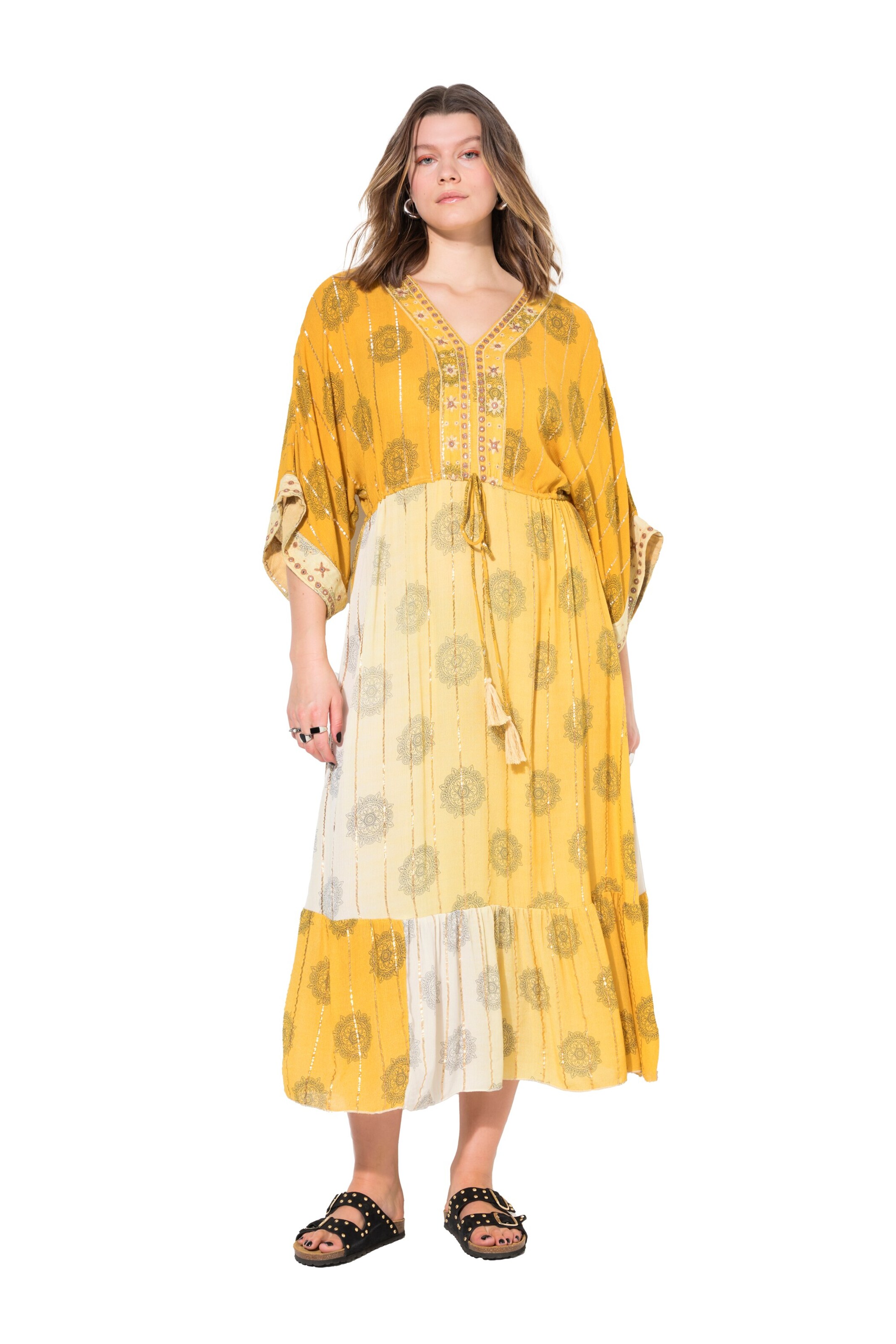 Studio Untold Dress in Yellow: front
