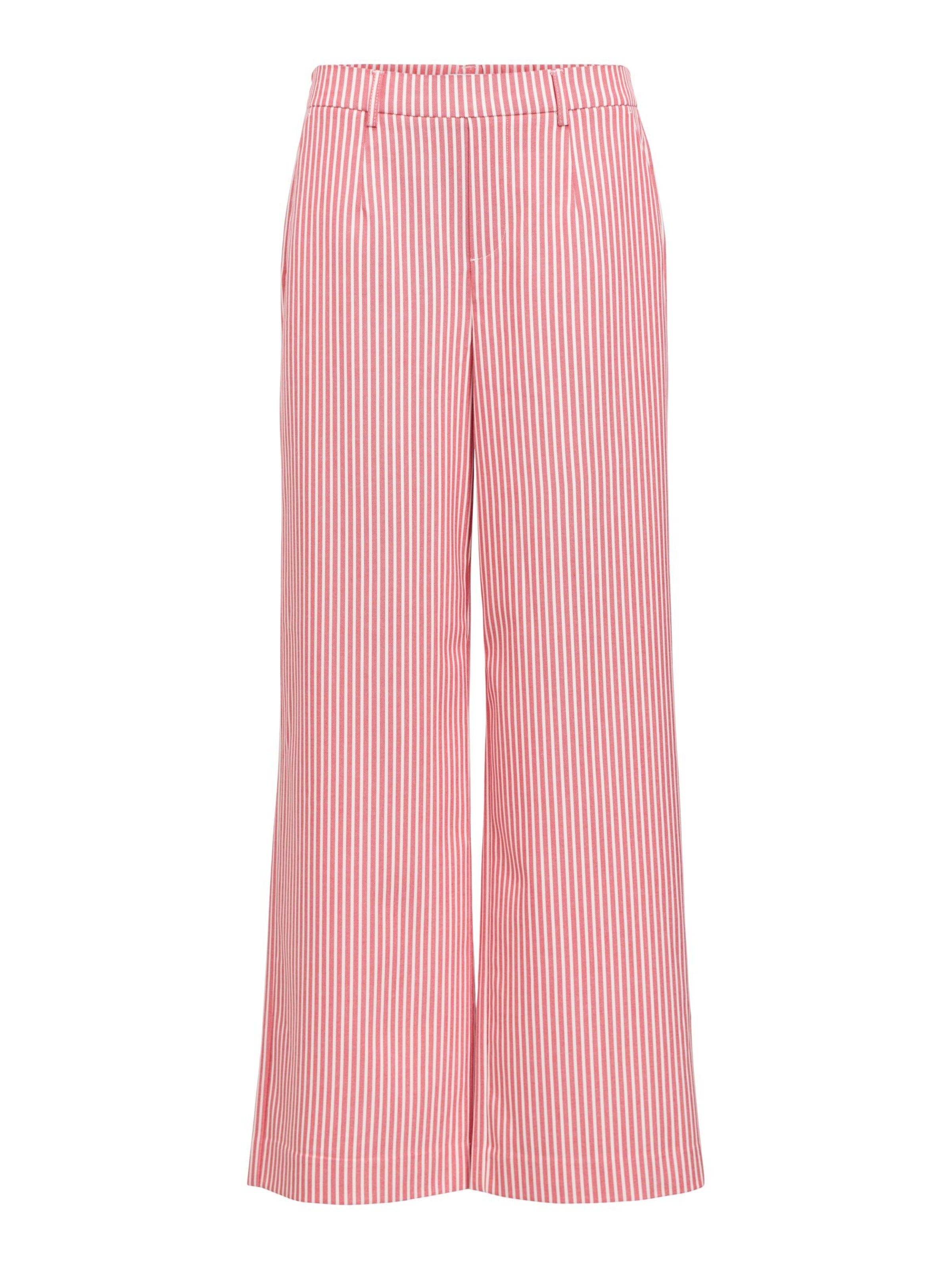 OBJECT Wide leg Broek 'OBJLisa' in Rood: voorkant