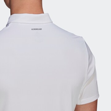 T-Shirt fonctionnel 'Club 3-Stripes' ADIDAS SPORTSWEAR en blanc