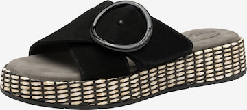 Mule Tamaris en noir : devant