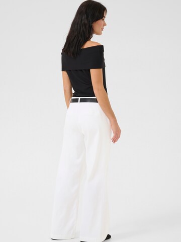 Wide Leg Pantalon My Essential Wardrobe en blanc