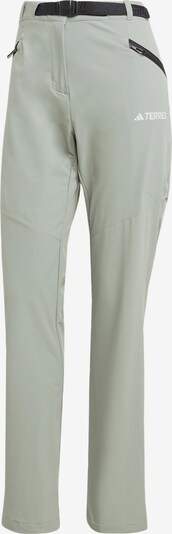 ADIDAS TERREX Pantalon outdoor 'Terrex' en vert / blanc, Vue avec produit