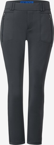 STREET ONE Slimfit Broek 'Bonny' in Grijs: voorkant