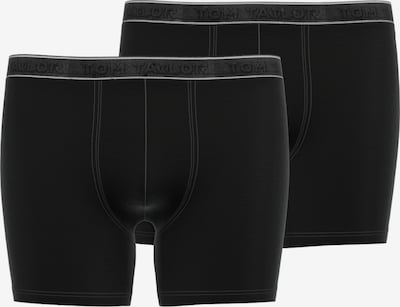 TOM TAILOR Boxers em cinzento escuro / preto / branco, Vista do produto