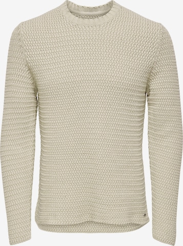 Only & Sons Sweater 'HENRY' in Grey: front