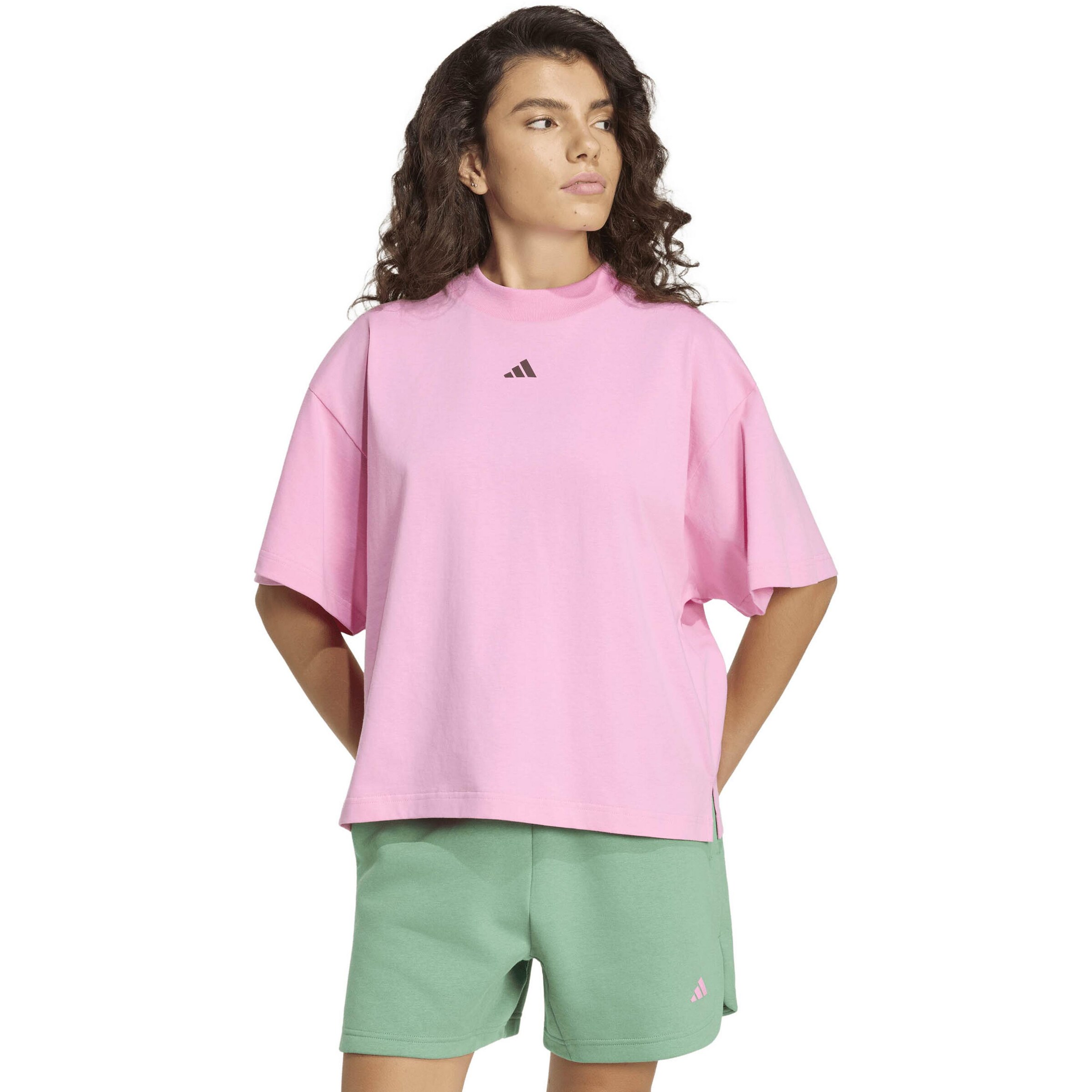 ADIDAS SPORTSWEAR Λειτουργικό μπλουζάκι 'Studio' σε ροζ