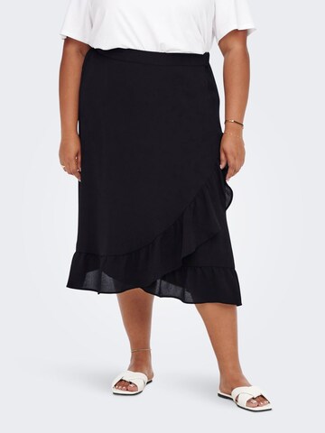 ONLY Carmakoma Rok in Zwart: voorkant