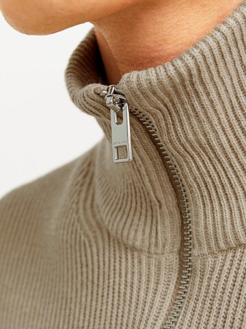 JACK & JONES Pullover 'JJEPerfect' in Beige