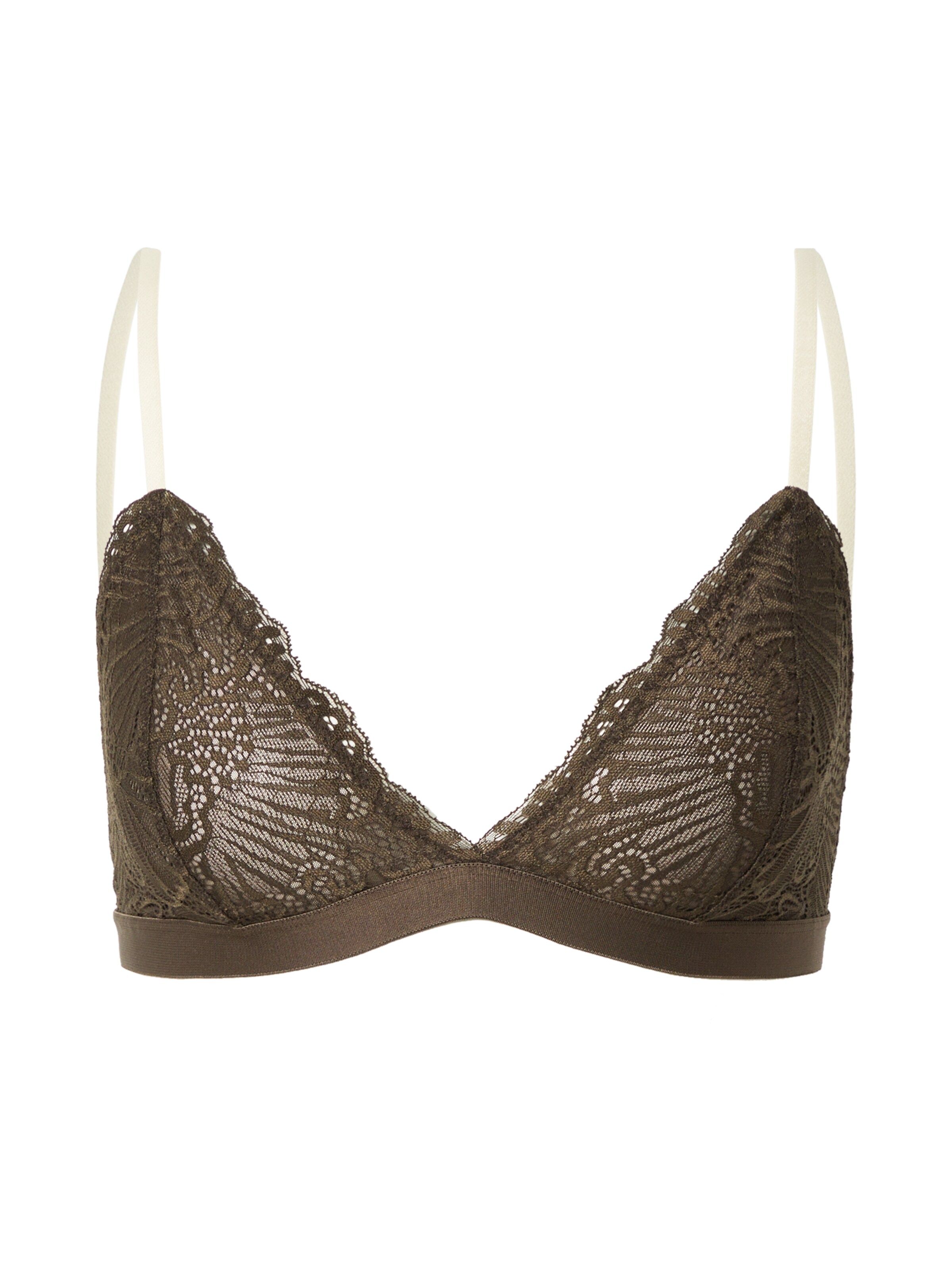 Samsøe Samsøe Сутиен с триъгълни чашки Сутиен 'YOLANDA' в зелено: отпред