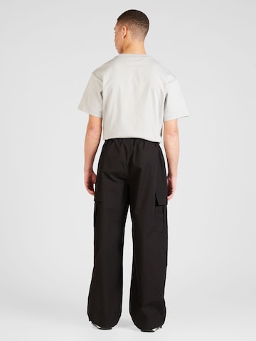 Wide Leg Pantalon cargo WEEKDAY en noir