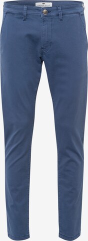 Cross Jeans Tapered Chino Pants in Blue: front