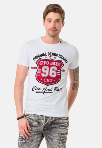 CIPO & BAXX Shirt in White: front