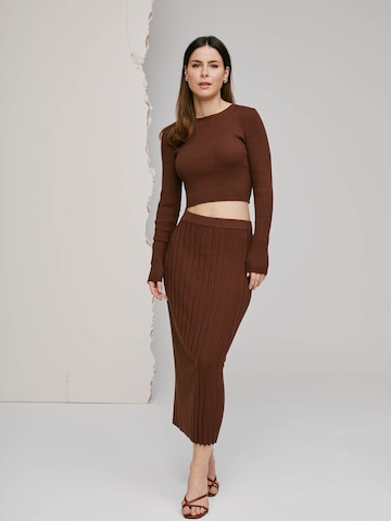 A LOT LESS Skirt 'Mira' in Brown