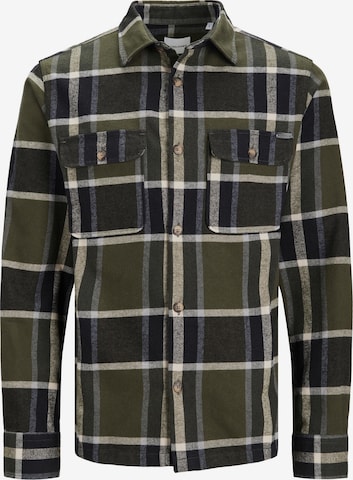 Coupe slim Chemise 'Darren' JACK & JONES en vert : devant