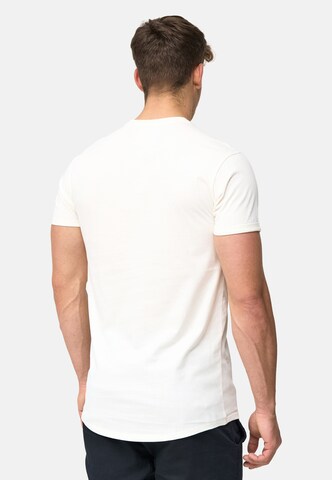 T-Shirt ' Kloge ' INDICODE JEANS en blanc