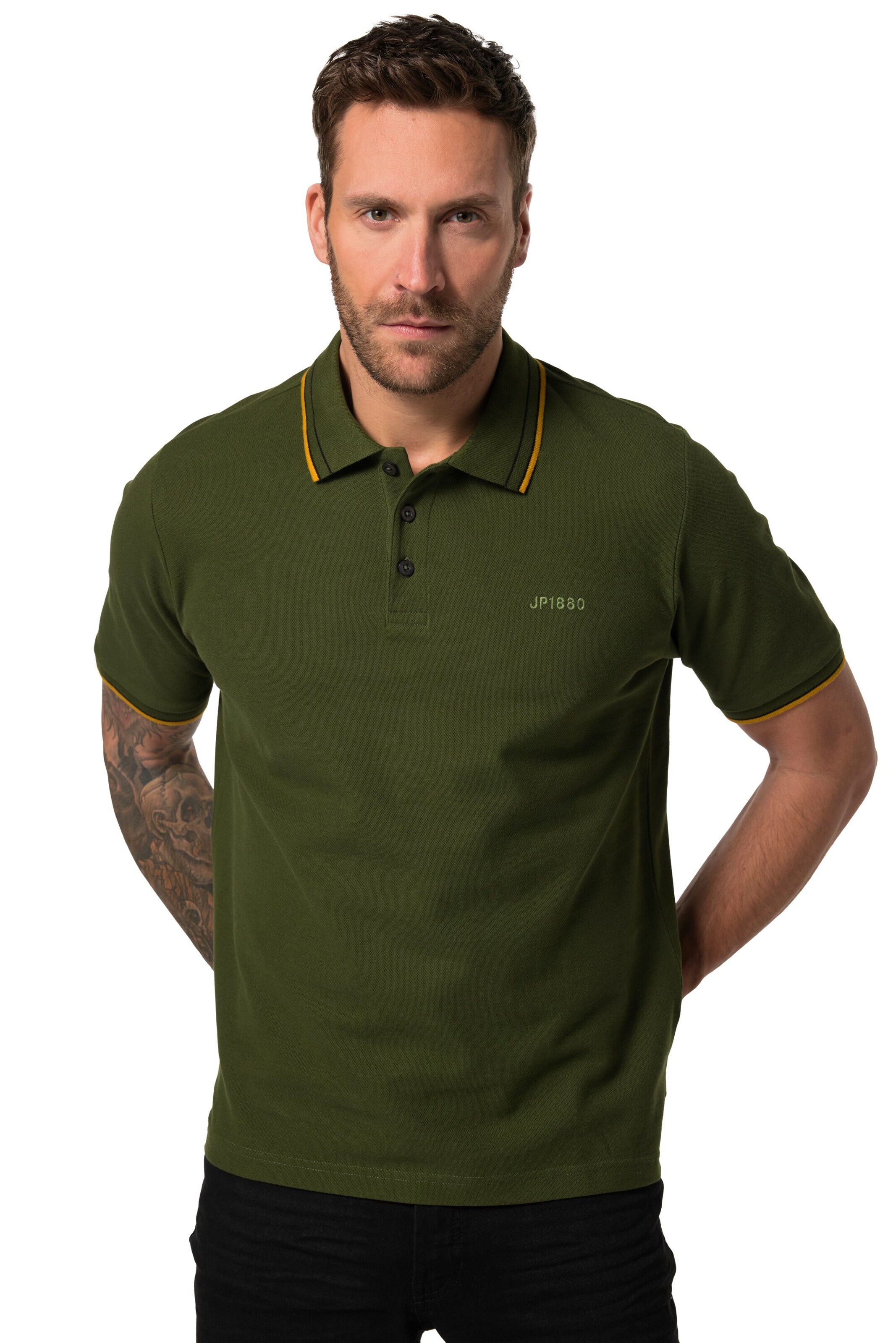 T-Shirt JP1880 en vert : devant