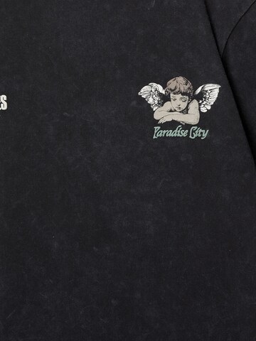 Maglietta 'GUNS PARADISE' di Pull&Bear in nero