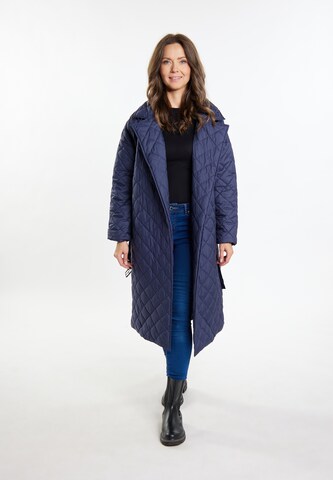 Usha Wintermantel in Blauw