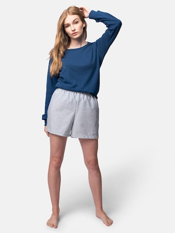 greenjama Pyjamahose in Blau