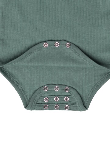 BergBiber Romper/Bodysuit 'Langarm Body AVA (mitwachsend)' in Green