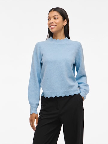 VILA Trui 'VINIKOLINA' in Blauw: voorkant