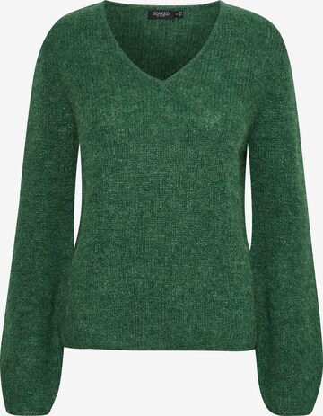 SOAKED IN LUXURY Sweater 'Tuesday' in Green: front