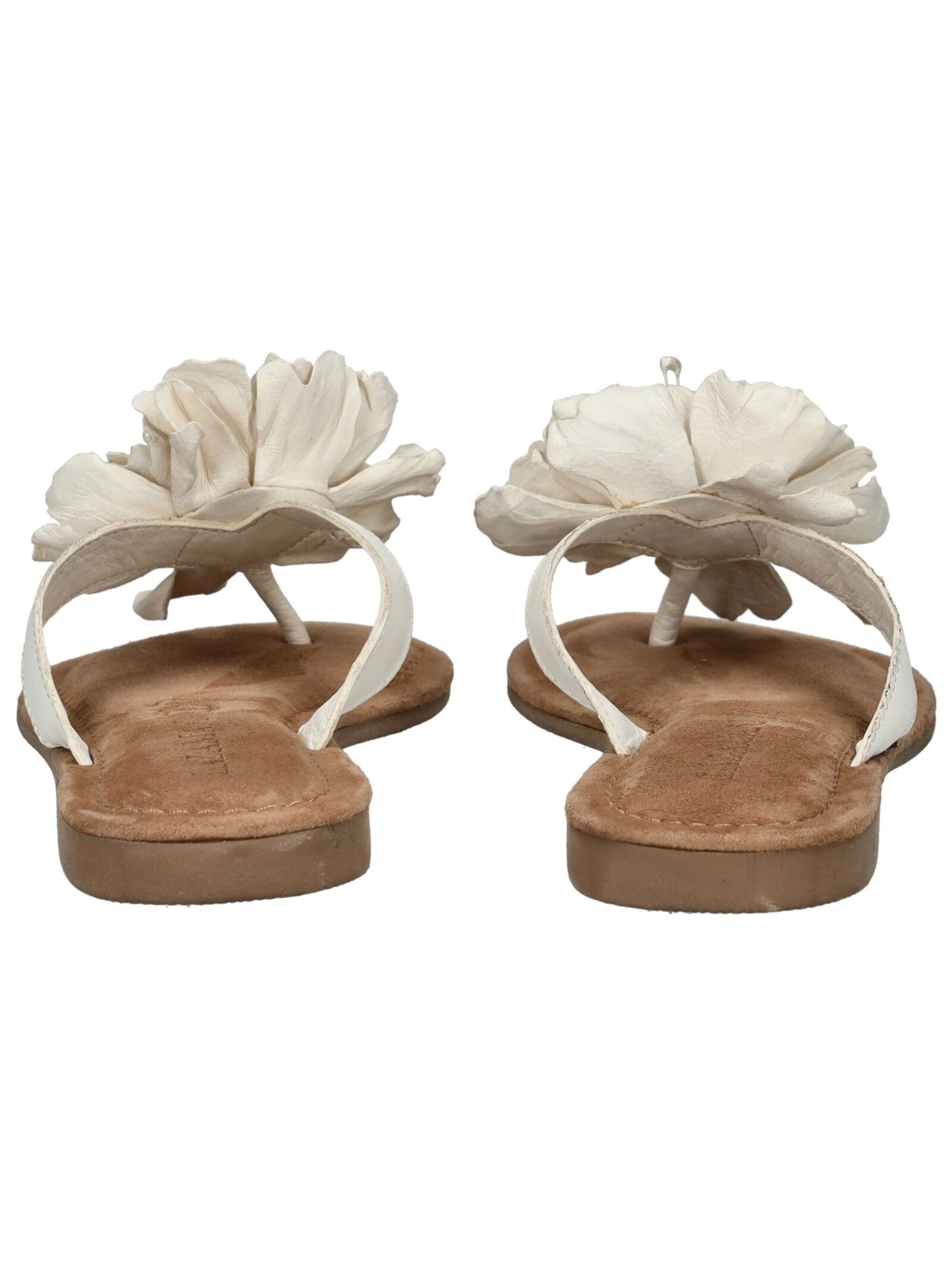 LAZAMANI T-Bar Sandals in White