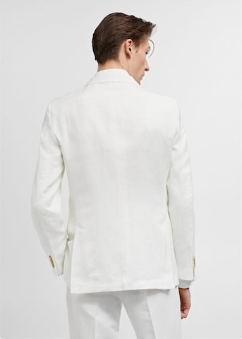 MANGO MAN Slim fit Suit Jacket 'Amalfi' in White