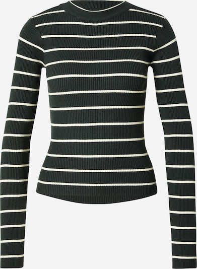 PIECES Pulover u tamno zelena / bijela, Pregled proizvoda