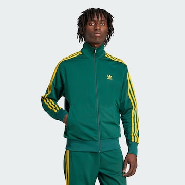 ADIDAS ORIGINALS Sweatvest 'Adicolor Classics Firebird' in Groen: voorkant