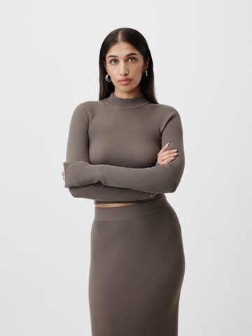 Pullover 'Agathe' di LeGer by Lena Gercke in marrone: frontale