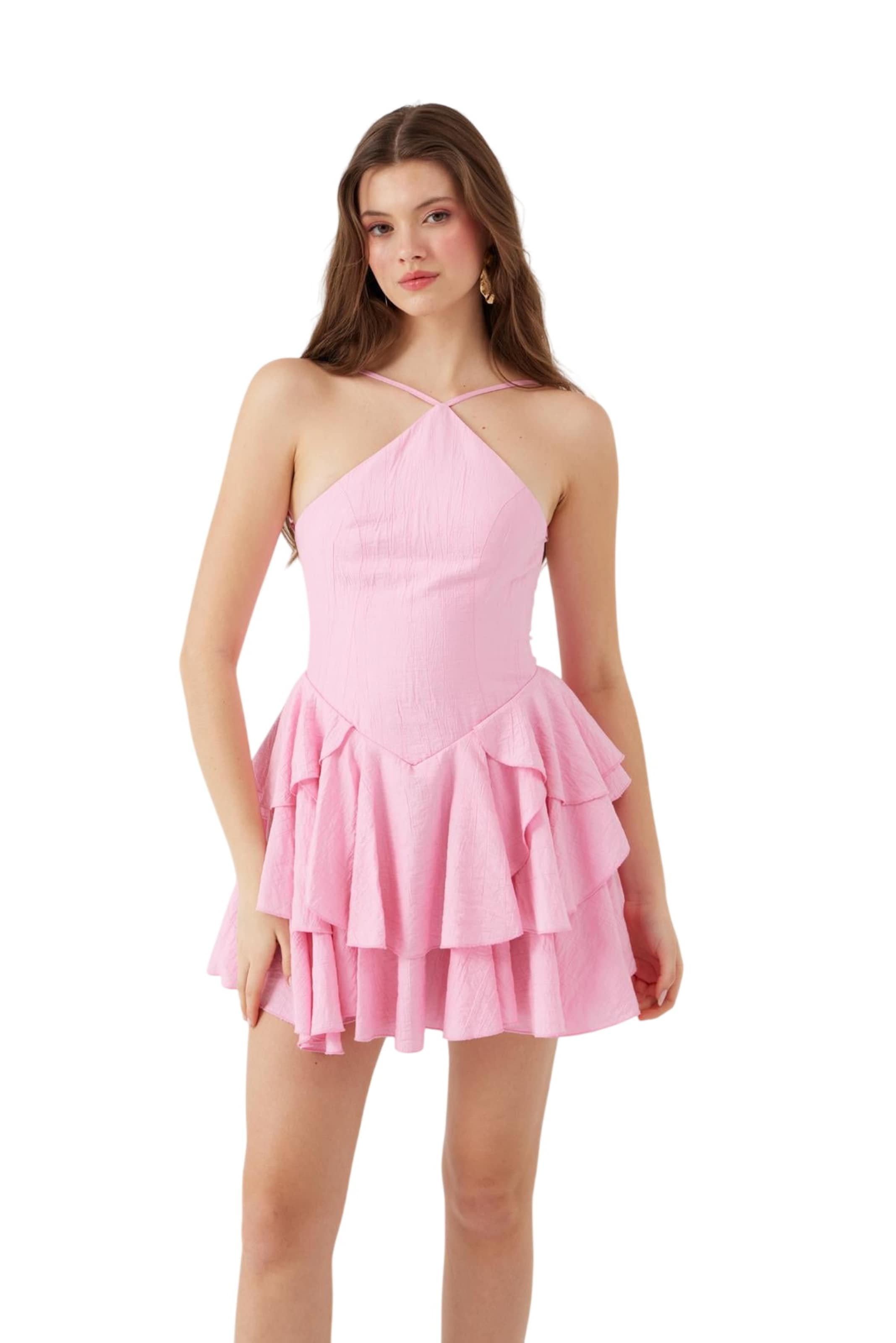 HOLLY LOLLY Dress in Pink: front