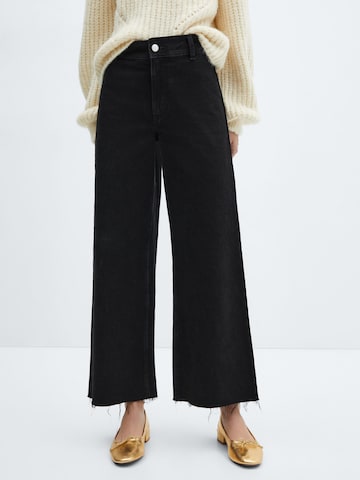 MANGO Wide leg Jeans 'catherin' in Black: front