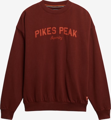 Superdry Sweatshirt in Bruin: voorkant
