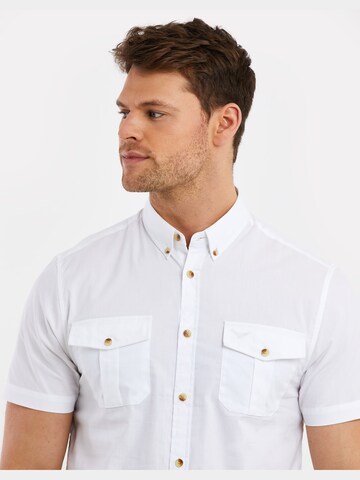 Threadbare - Regular Fit Camisa 'Furore' em branco