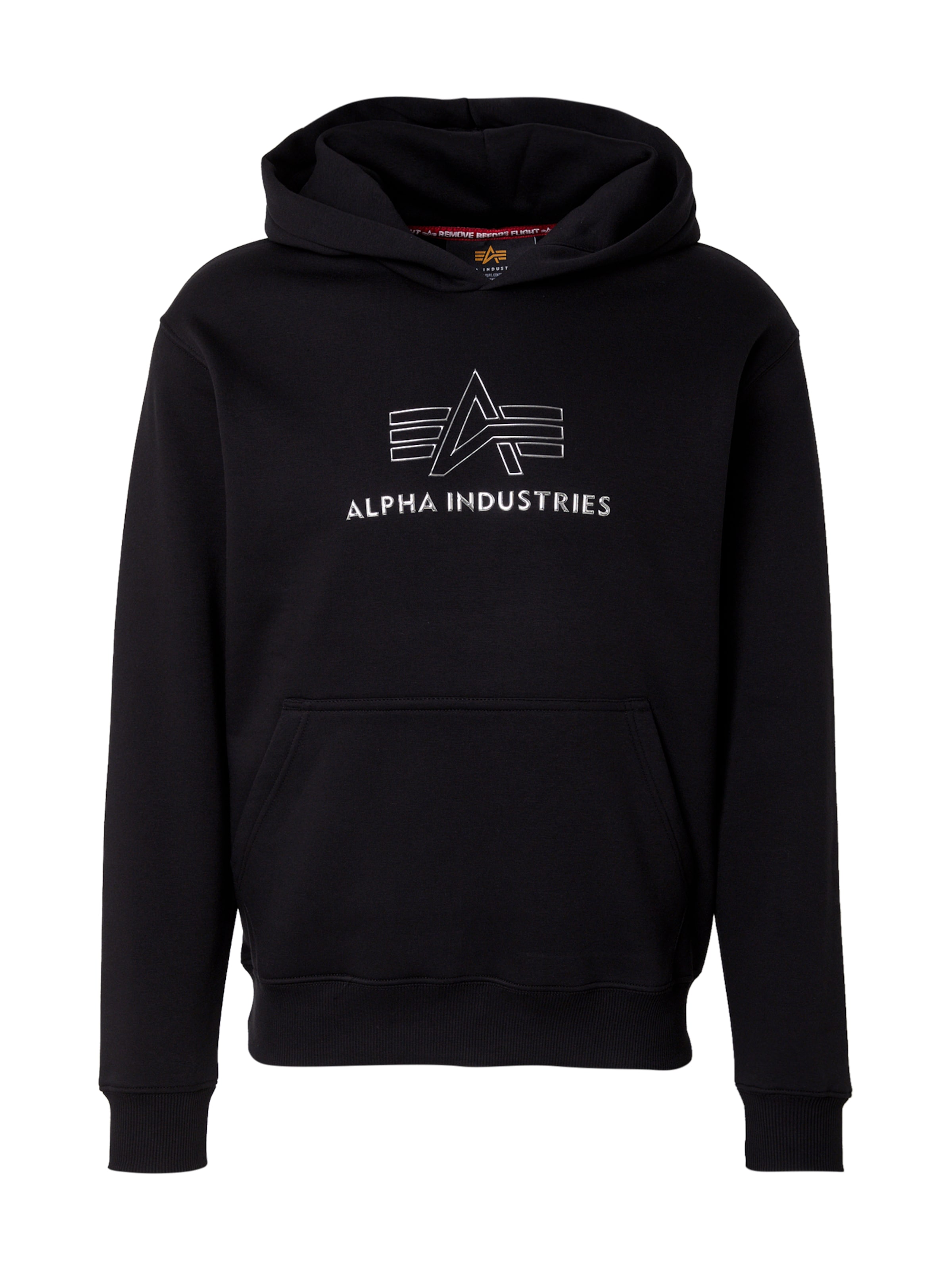 ALPHA INDUSTRIES Свитшот в Черный: спереди