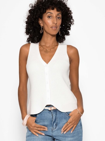 SASSYCLASSY Sticktop in Weiß: Vorderseite