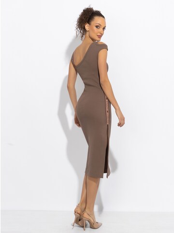 JIORO Dress 'ESSENTIALS' in Brown
