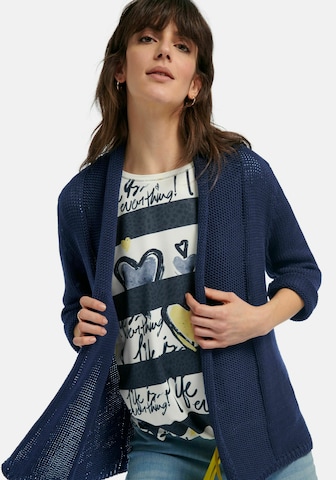 Peter Hahn Knit Cardigan in Blue