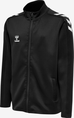 Hummel Athletic Zip-Up Hoodie 'Core Xk Poly' in Black