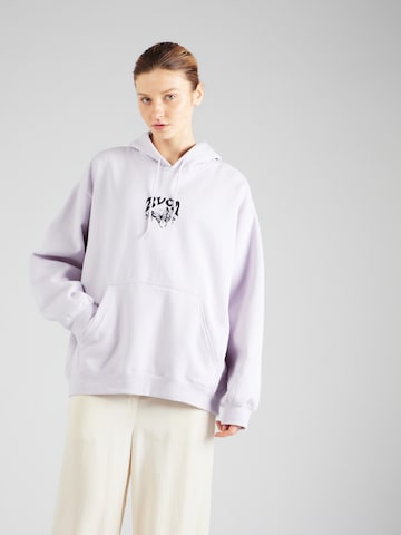 RVCA Sweatshirt in Purple: front